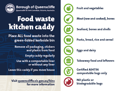 Food waste caddy sticker example thumbnail
