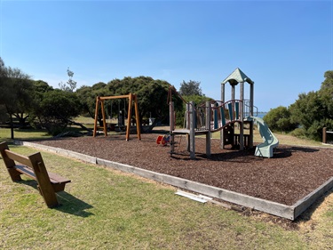 Point Lonsdale Foreshore Reserve North full playground view
