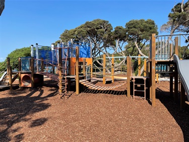 Point Lonsdale Foreshore Reserve South main playground view