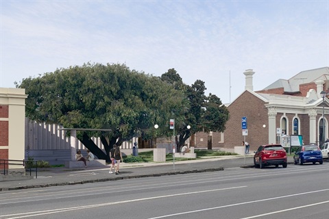 Queenscliffe Hub street view rendering