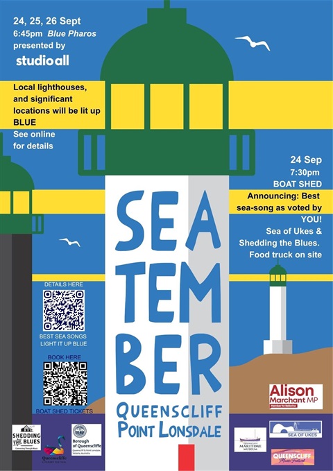 SeaTember 2026 celebrates Queenscliffe's Maritime Heritage and International World Maritime Day, 24, 25, 26 September 2026