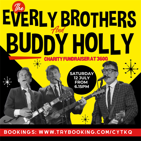The Everly Brothers and Buddy Holly Charity Fundraiser at 360Q 12 July 2025