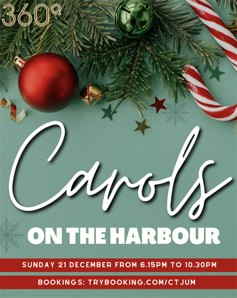 Carols on the Harbour at 360Q restaurant 21 December 2025