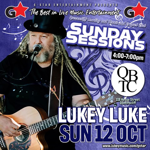 Sunday Sessions with Lukey Luke at Queenscliff Bowling Tennis Croquet Club 12 October 2025