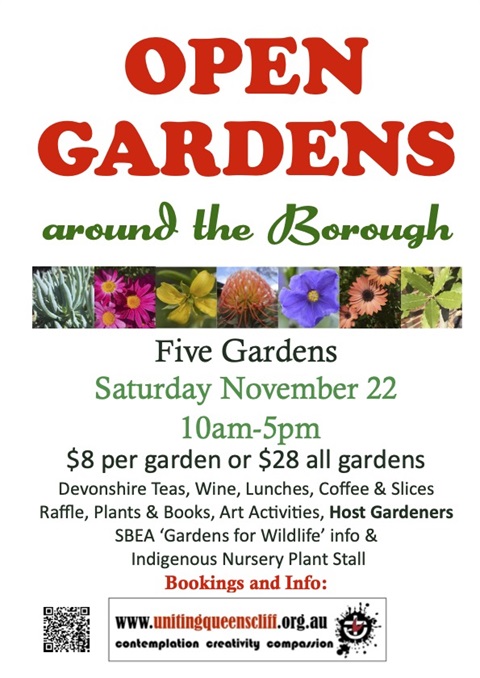 Open Gardens around the Borough, 22 November 2025, 10am to 5pm, Queenscliff