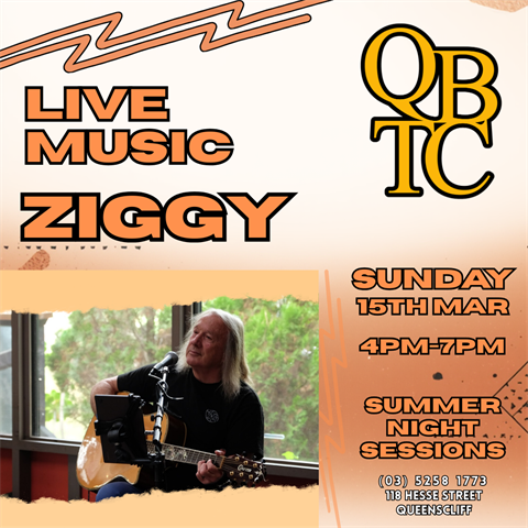 Ziggy Live Music at QBTC 15 March 2026