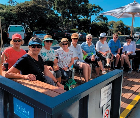 Women from the Point Lonsdale VIEW club at Plated in Point Lonsdale